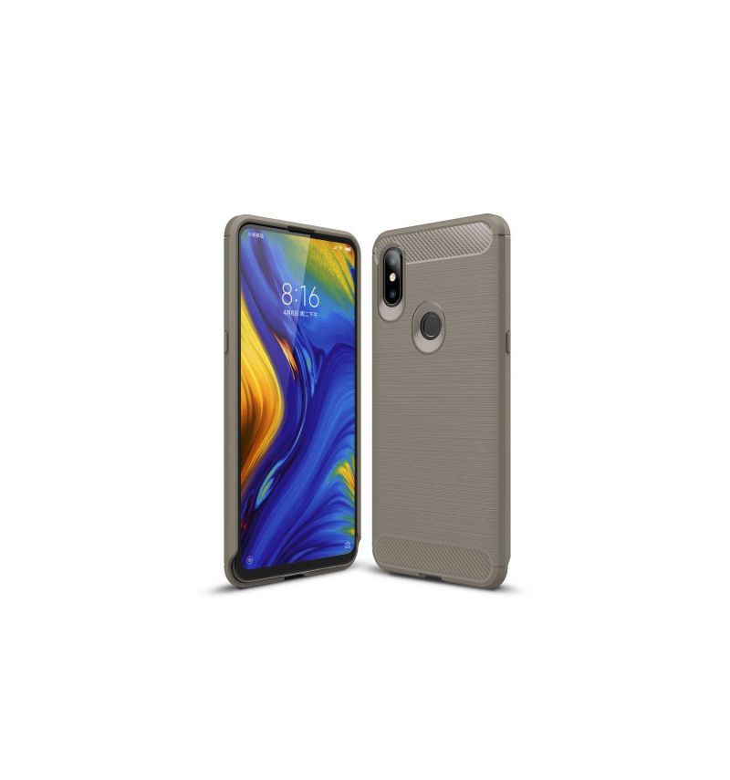 Deksel Til Xiaomi Mi Mix 3 Carbon Børstet Gel