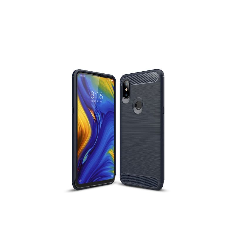 Deksel Til Xiaomi Mi Mix 3 Carbon Børstet Gel