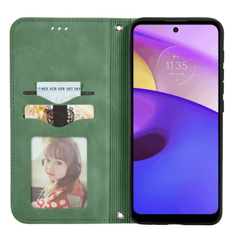 Beskyttelse Deksel Til Moto E40 / E30 / E20 Folio Deksel Skin-touch-design