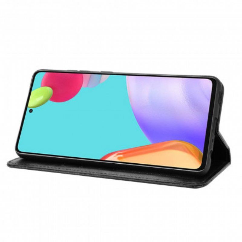 Beskyttelse Deksel Til Samsung Galaxy A52 4G / A52 5G / A52s 5G Folio Deksel Stilisert Vintage Skinneffekt