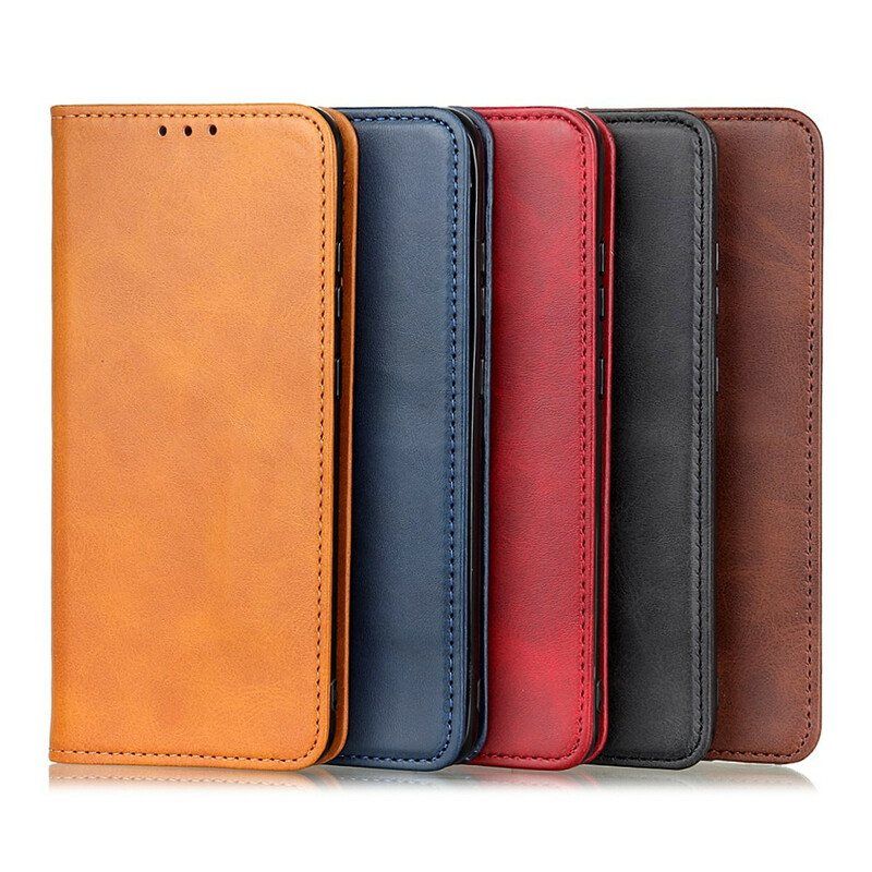 Beskyttelse Deksel Til Samsung Galaxy A52 4G / A52 5G / A52s 5G Folio Deksel Vintage Splittskinn