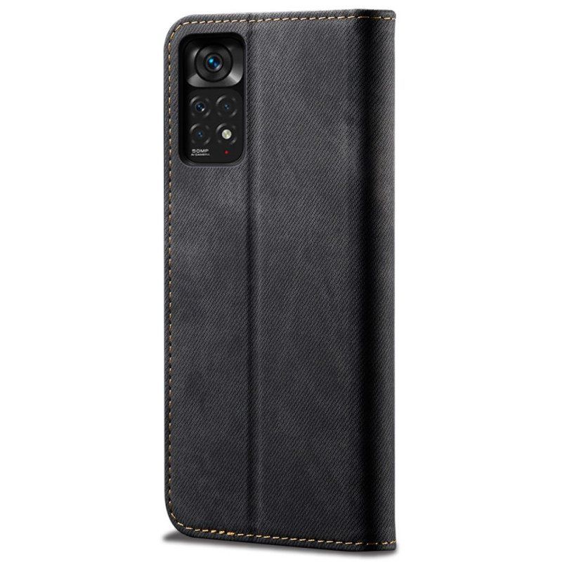 Beskyttelse Deksel Til Xiaomi Redmi Note 11 / 11S Folio Deksel Denim Stoff