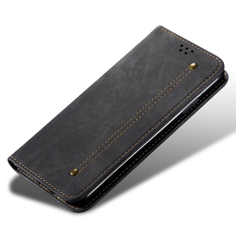 Beskyttelse Deksel Til Xiaomi Redmi Note 11 / 11S Folio Deksel Denim Stoff