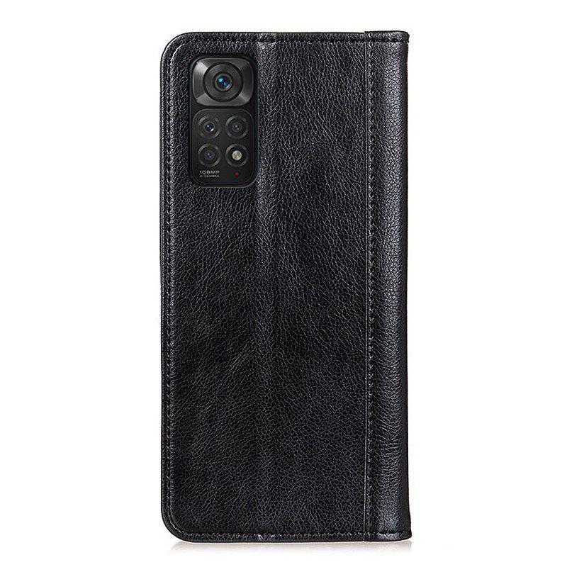 Beskyttelse Deksel Til Xiaomi Redmi Note 11 / 11S Folio Deksel Elegance Split Litchi Leather