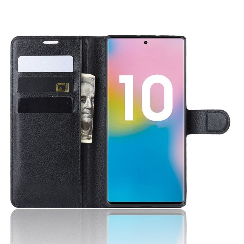 Folio Deksel Til Samsung Galaxy Note 10+ / Note 10+ 5G Lommebok Skinnstil