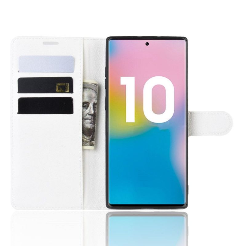 Folio Deksel Til Samsung Galaxy Note 10+ / Note 10+ 5G Lommebok Skinnstil