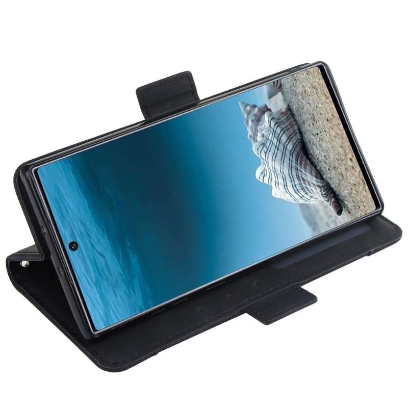 Folio Deksel Til Samsung Galaxy Note 10+ / Note 10+ 5G Premium Med Kortholder