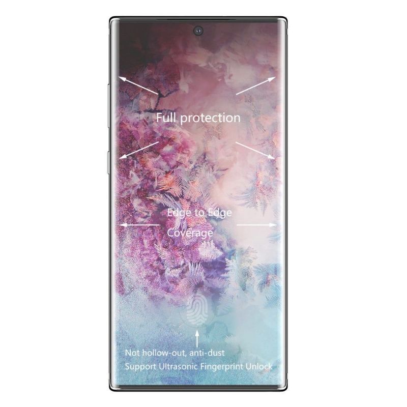 Samsung Galaxy Note 10 Plus Skjermbeskytter I Herdet Glass I Full Størrelse