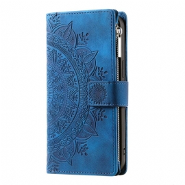 Lærdeksel Folio Deksel Xiaomi Redmi Note 13 Pro Plus 5g Mandala Strap Lommebok