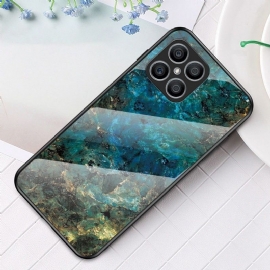 Deksel Til Honor X8 Originalitet Ocean Marble Glass Back