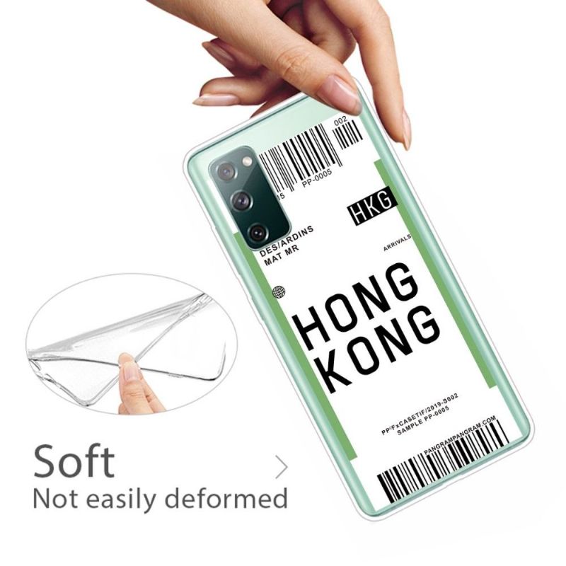 Deksel Til Samsung Galaxy S20 FE Boardingkort 07 Hong Kong