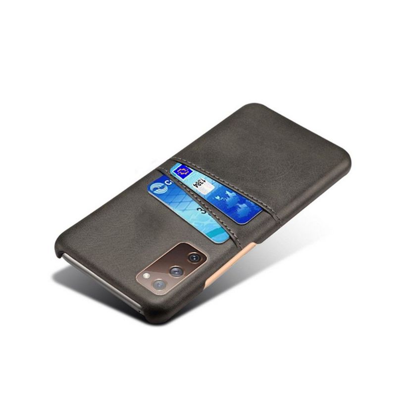 Deksel Til Samsung Galaxy S20 FE Melody Leather Effect Card Holder