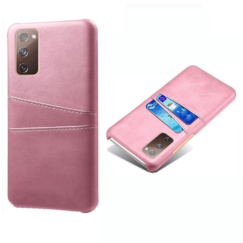 Deksel Til Samsung Galaxy S20 FE Melody Leather Effect Card Holder