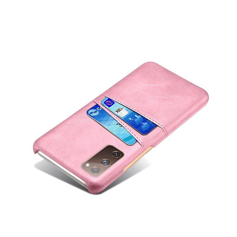 Deksel Til Samsung Galaxy S20 FE Melody Leather Effect Card Holder