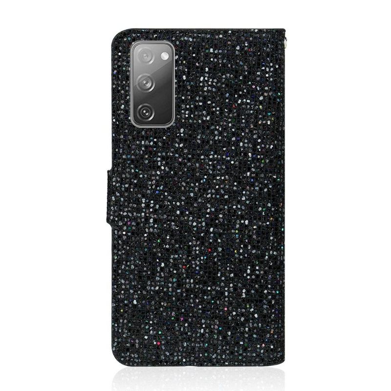 Folio Deksel Til Samsung Galaxy S20 FE Anti-fall Glitterkortholder