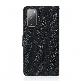 Folio Deksel Til Samsung Galaxy S20 FE Anti-fall Glitterkortholder