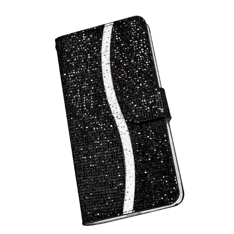 Folio Deksel Til Samsung Galaxy S20 FE Anti-fall Glitterkortholder