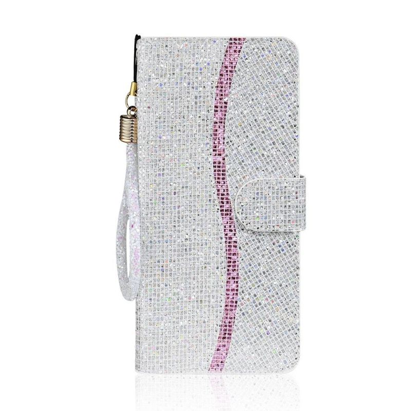 Folio Deksel Til Samsung Galaxy S20 FE Anti-fall Glitterkortholder