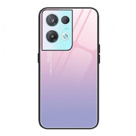 Deksel Til Oppo Reno 8 Pro Gradient Herdet Glass