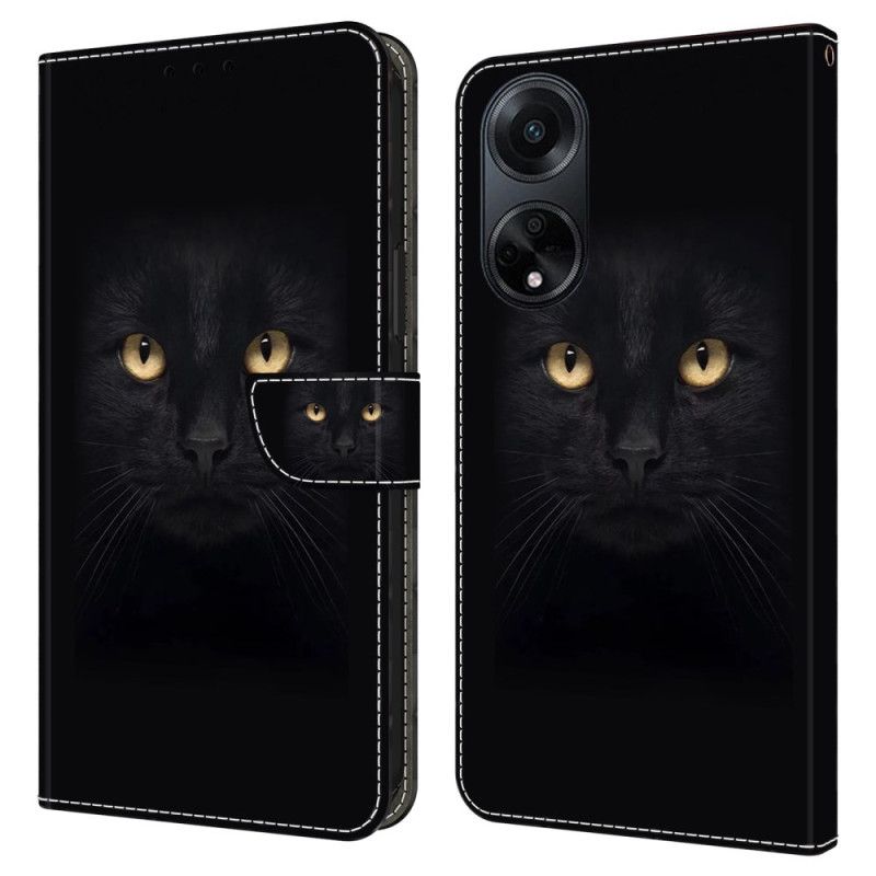 Folio Deksel Oppo A98 5g Svart Katt