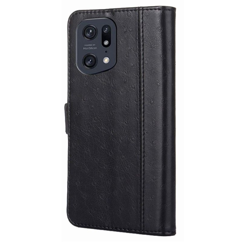 Etui Til Oppo Find X5 Pro Folio Deksel Ulrich Faux Leather Folio