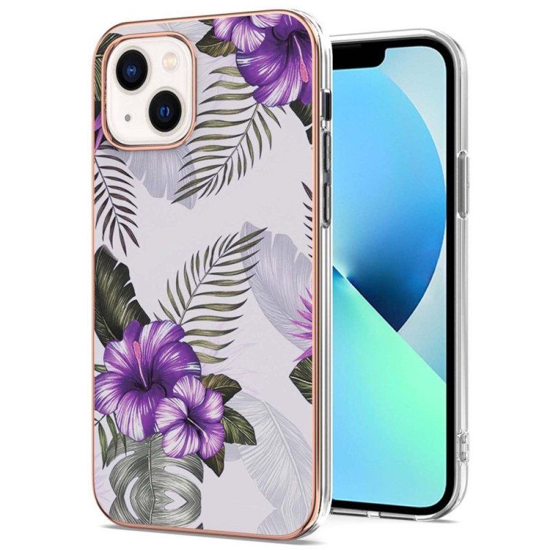 Deksel Til iPhone 15 Blomstermarmor