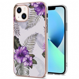 Deksel Til iPhone 15 Blomstermarmor