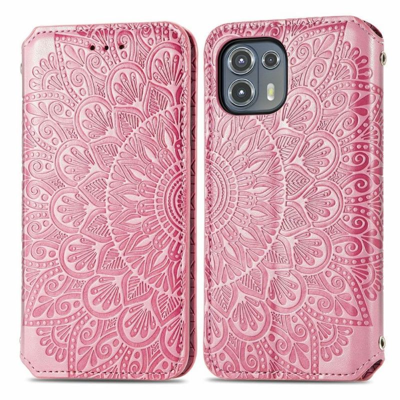 Folio Deksel Til Motorola Edge 20 Lite Lærdeksel Flip Chic Mandala