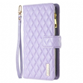 Lærdeksel Til Xiaomi 12 Lite Med Kjede Binfen Color Style Quilted Strappy