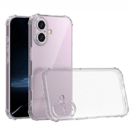 Deksel iPhone 16 Transparent Forsterket Beskyttelse Deksel