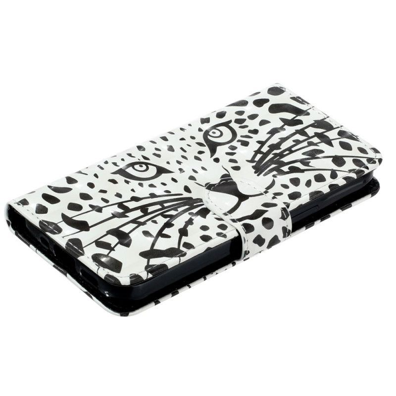 Folio Deksel iPhone 16 Leopardhode Med Stropp