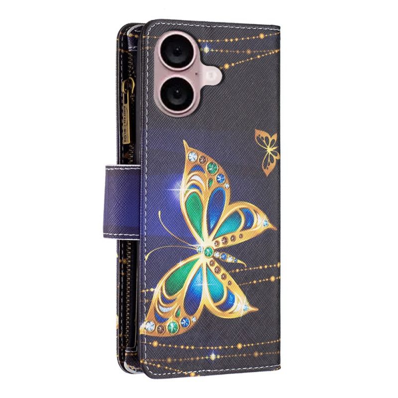 Folio Deksel iPhone 16 Precious Butterflies Wallet