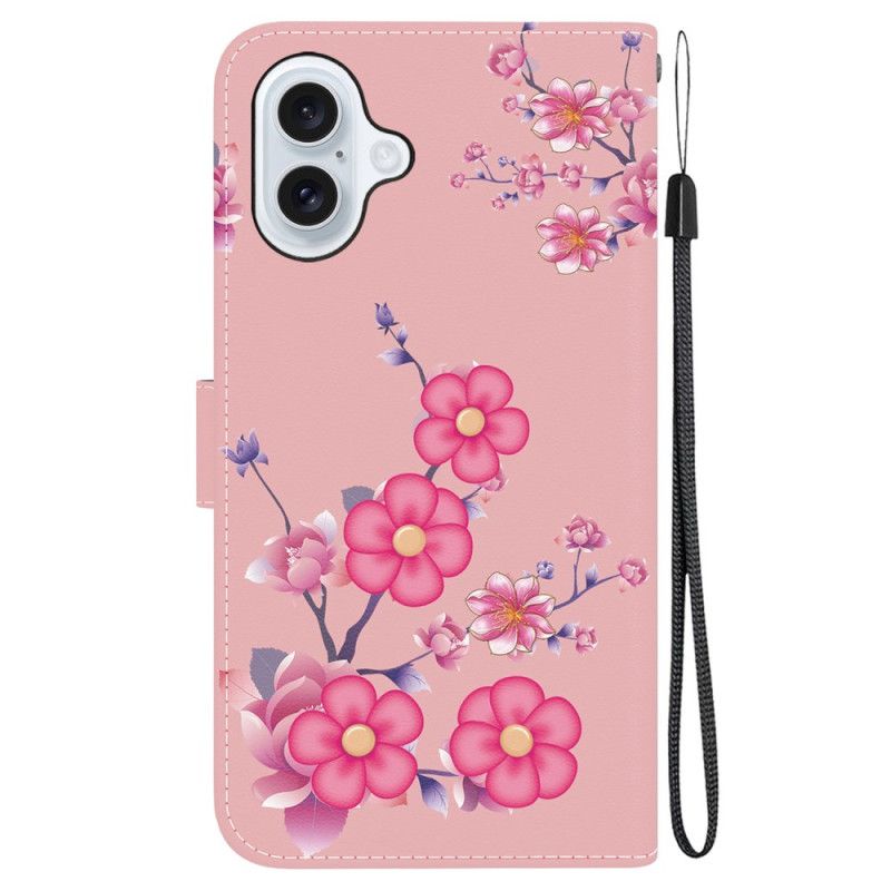 Folio Deksel iPhone 16 Sakura-rem