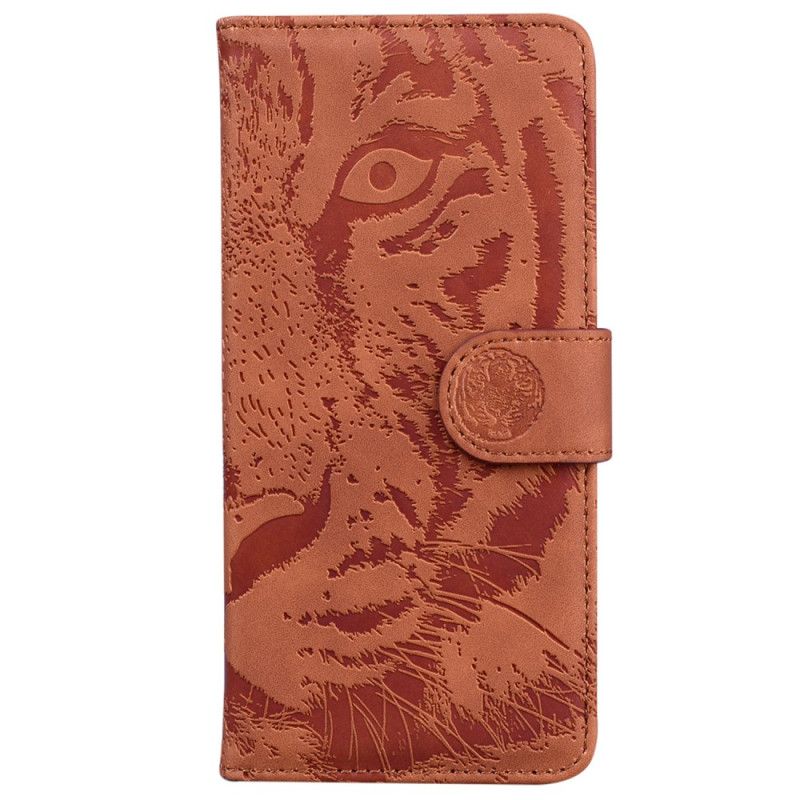 Folio Deksel iPhone 16 Tiger Footprint