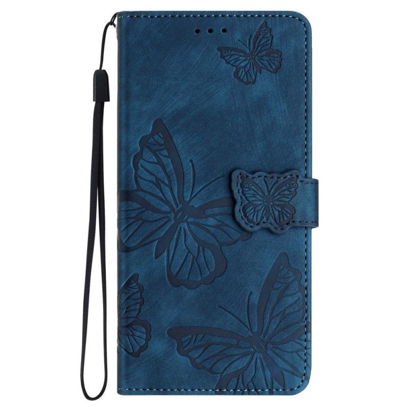 Folio Deksel Til iPhone 16 Butterflies Pattern Lommebok