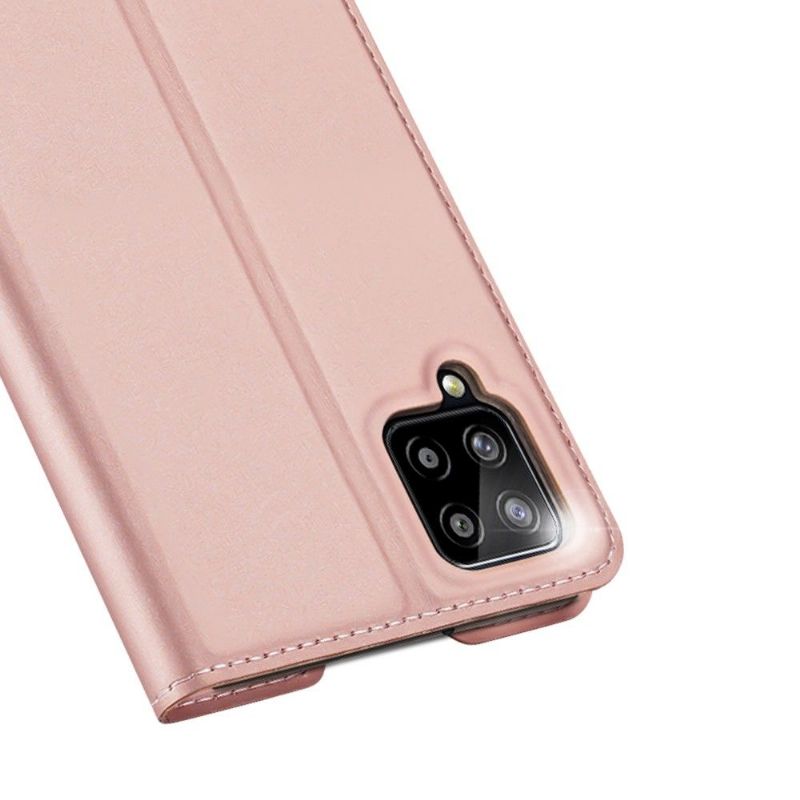 Folio Deksel Til Samsung Galaxy A12 Business Satin Effect