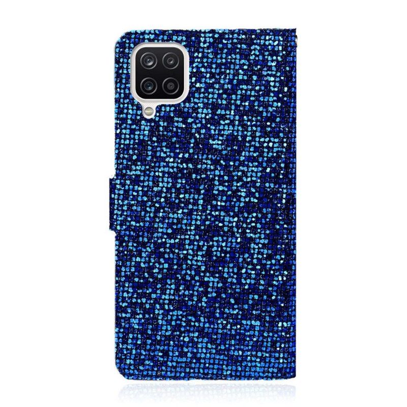 Folio Deksel Til Samsung Galaxy A12 Glitterkortholder