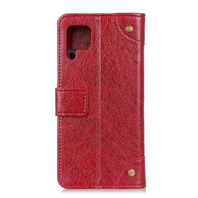 Folio Deksel Til Samsung Galaxy A12 Vintage Nappa