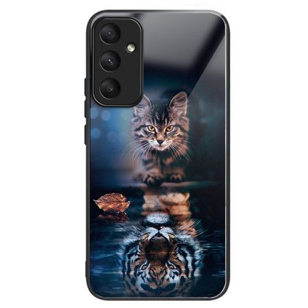 Deksel Samsung Galaxy A55 5g Katt Og Tiger Herdet Glass