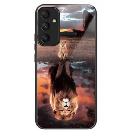 Deksel Samsung Galaxy A55 5g Rêve De Lionceau Herdet Glass