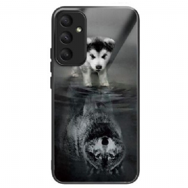 Deksel Til Samsung Galaxy A55 5g Puppy Dream Herdet Glass