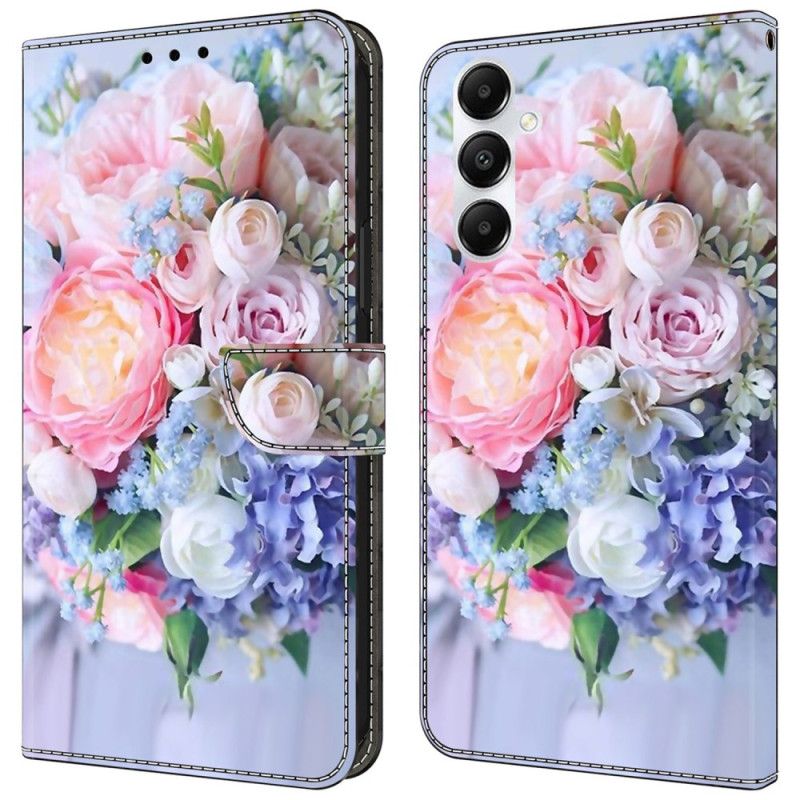 Folio Deksel Til Samsung Galaxy A55 5g Fargerike Blomster