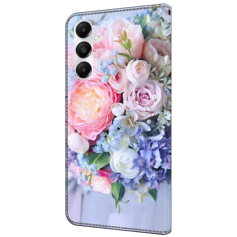 Folio Deksel Til Samsung Galaxy A55 5g Fargerike Blomster