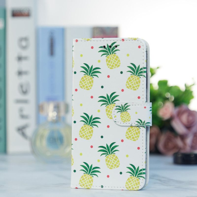 Lærdeksel Folio Deksel Samsung Galaxy A55 5g Mobildeksel Ananas I Lnaière