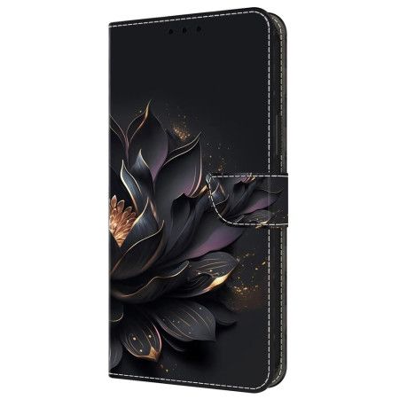 Lærdeksel Folio Deksel Samsung Galaxy A55 5g Mobildeksel Lilla Lotus