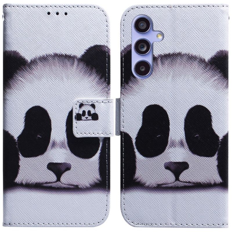 Lærdeksel Folio Deksel Samsung Galaxy A55 5g Panda