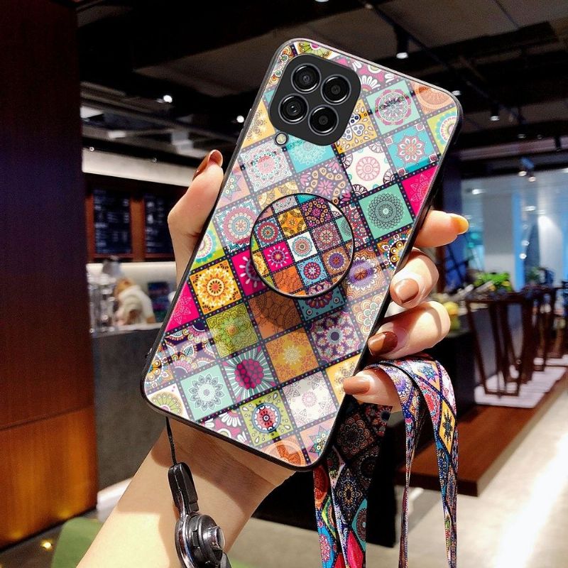 Deksel Til Samsung Galaxy M33 5G Mandala Kaleidoskop Med Stativ