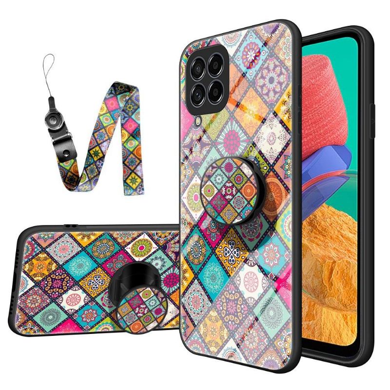 Deksel Til Samsung Galaxy M33 5G Mandala Kaleidoskop Med Stativ