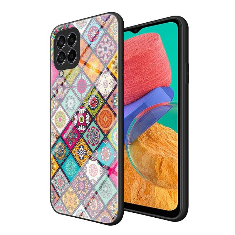 Deksel Til Samsung Galaxy M33 5G Mandala Kaleidoskop Med Stativ