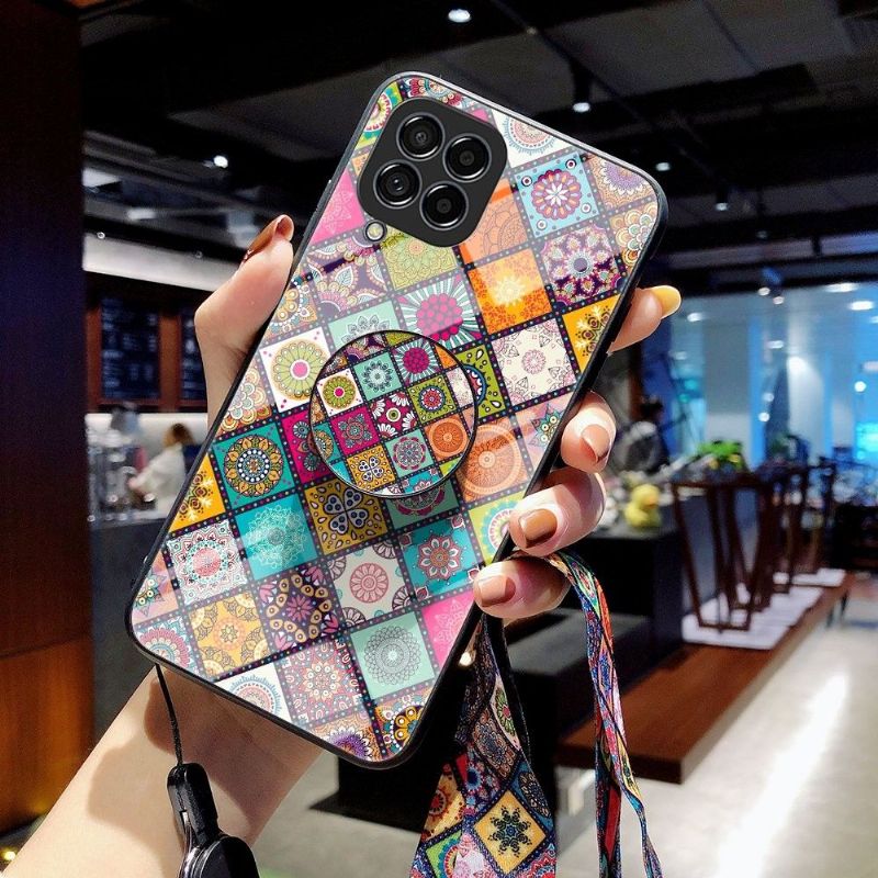 Deksel Til Samsung Galaxy M33 5G Mandala Kaleidoskop Med Stativ